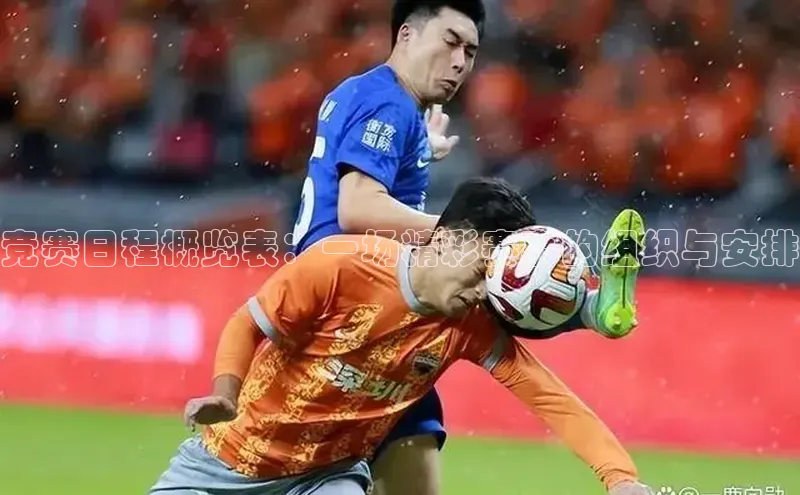 竞赛日程概览表：一场精彩赛事的组织与安排